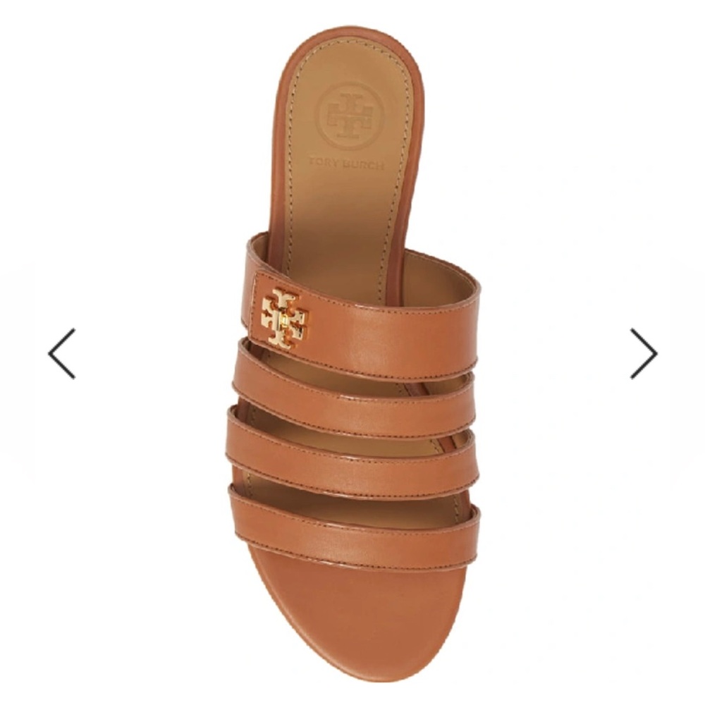 Tory Burch Kira tan strappy sandals
